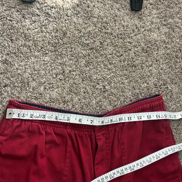 Vintage Polo Ralph Lauren Men’s Drawstring Shorts Preppy Classic Red Sz M - Picture 8 of 12